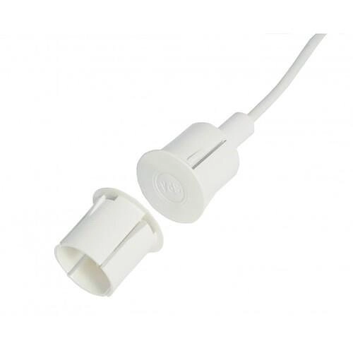 MC 340-S32-10 Alarmtech MC 340-S32-10 Série MC300, Contact magnétique encastré pour portes en acier, NC, Câble 10m